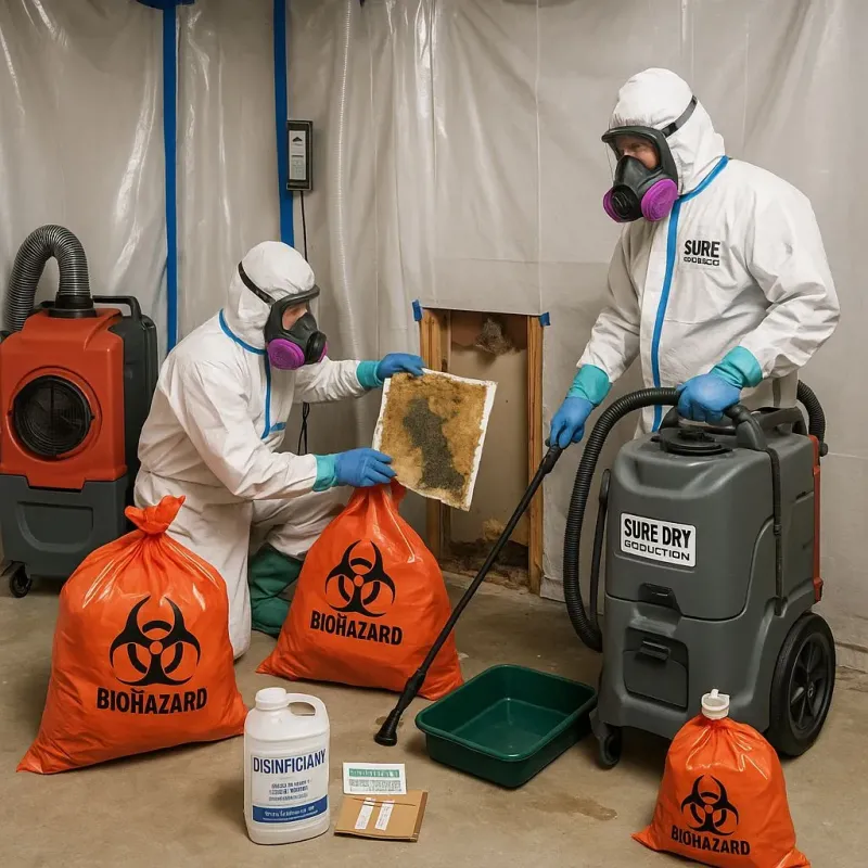 Contaminated Water Handling Protocols process in Grandview Plaza, KS